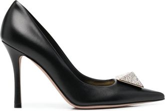 Valentino Garavani One Stud Pumps - Dames - Pumps - Zwart - 36 1/2 EU - Leer - Schoenen