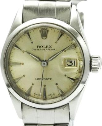 Rolex Pre-owned Oyster Perpetual Date 6516 Orologio da polso - - Pre-owned - Donna - Beige - ONE SIZE