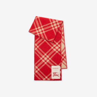 Burberry Check Wool Scarf