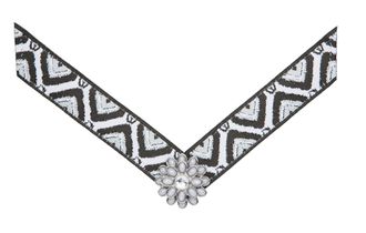 Lindsay Phillips Lindsay Phillips Coraline Interchangeable Shoe Strap, Black and Grey, Small