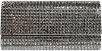 Judith Leiber Perry Embellished Satin Clutch in Ebonized Hematite at Nordstrom