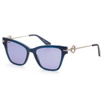 Longchamp Womens 52mm Blue Sunglasses