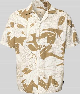 Jack & Jones Regular Fit Freizeithemd mit Brusttasche Modell BLUBAHAMAS in Camel, Gr&ouml;&szlig;e XXL