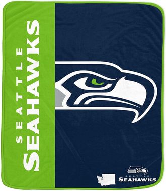 Pegasus Sports Seattle Seahawks Nfl Team Logo Soft Fleece Throw