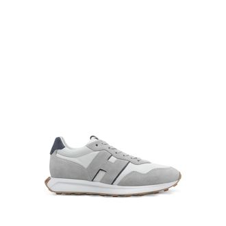 Hogan H601 Logo-patch Leather Sneakers