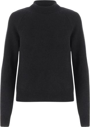 SA SU PHI Cashmere en Zijden Trui - Dames - Cashmere truien - Zwart - L - Kasjmier - Truien & Vesten