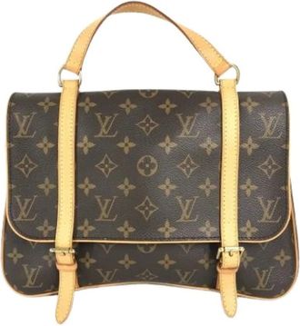 Louis Vuitton Pre-owned Shoulder Bags, female, Brown, Size: ONE SIZE Pre-owned Monogram Canvas Shoulder Bag