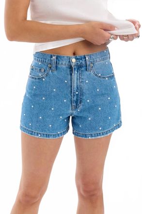 Daze Knockout High Rise A-Line Short In Blue