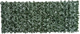 OUTSUNNY Artificial Leaf Trellis - Dark Green 2.4m x 1m | TJ Hughes