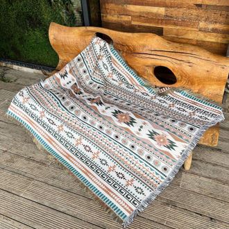 OEM Manta - Algod&oacute;n 100 % - 130 Cm X 160 Cm - Para Acampada Exterior Picnic Sof&aacute; - 1 Unidad