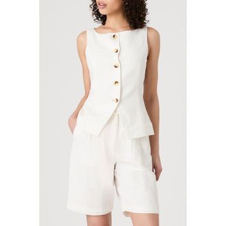 French Connection Cutaway Vest in Summer White at Nordstrom Rack, Size 2