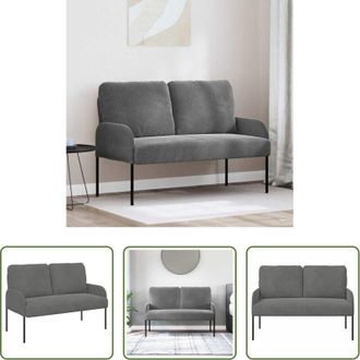 vidaXL Divano con cuscino - Divani con cuscino 110cm Grigio scuro Legno compensato