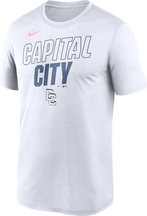 Nike Washington Nationals City Connect Team Phrase Script Nike Mens Dri-FIT MLB T-Shirt in White | NKGK10AWTL-TG9