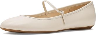 Nine West Classik Womens Dress Flat Shoes Cream : 8.5 M, Leather