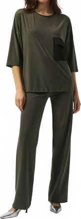Joseph Ribkoff Classic Straight Pant In Avocado