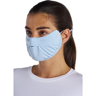 Coolibar Zenith UV Face Mask with Adjustable Features, UPF 50+ Sun Protection in Light Blue at Nordstrom, Size Medium