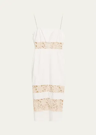 Ramy Brook Aaliyah Floral Cutout Midi Dress