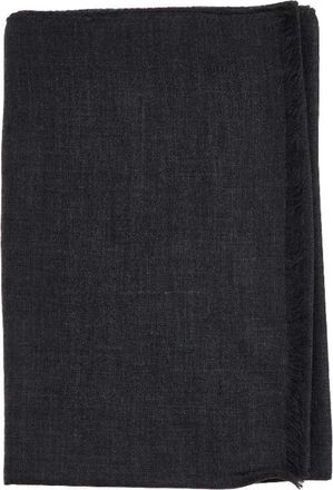 D4.0 Sjaal met franjes - Heren - Wintersjaals - Grijs - ONE Size - Kasjmier - Accessoires