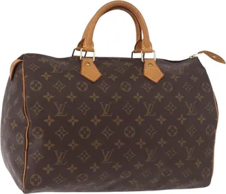 Louis Vuitton Speedy Monogram Canvas Brown Canvas Handbag (Pre-Owned)