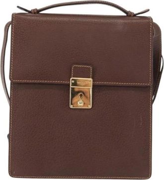 Gucci Pre-owned Cross Body Bags, female, Brown, Size: ONE SIZE Pre-owned Vintage Cross Body Bag