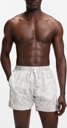 BOSS Piranha Swim Trunks in Light Beige at Nordstrom, Size Xx-Large