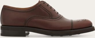 Ferragamo Uomo Oxford con broguing Marrone Taglia 40.5