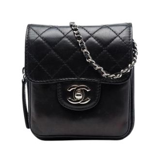 Chanel Pre-owned Wallet on Chain - Dames - Pre-owned - Zwart - Maat: ONE Size Leer