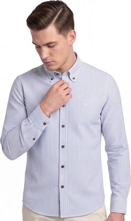 Led&ucirc;b Zakelijk overhemd Ledub Modern Fit New blauw