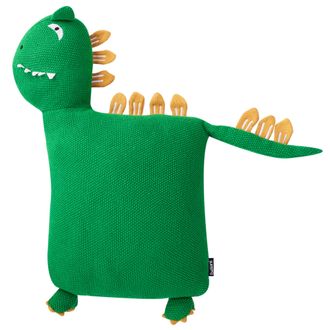 Beliani Beliani - Conjunto De 2 Cojines Infantiles Almohada De Animales En Forma De Dinosaurio Algod&oacute;n Verde Suave Dinos