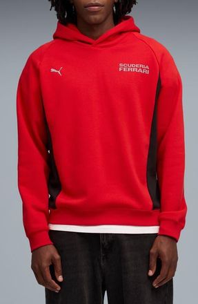 Puma Scuderia Ferrari Lifestyle Graphic Hoodie in Rosso Corsa at Nordstrom, Size Xx-Large