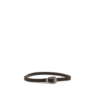 Brunello Cucinelli Suede Leather Belt - Brown