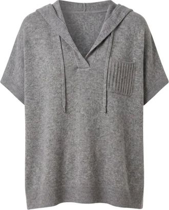 PESERICO Dames, Sweatshirts & Hoodies, Grijs, Maat: S Zijde