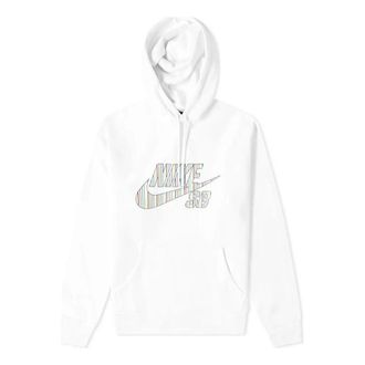 Nike SB Stripes Popover Hoodie White CV0279-100