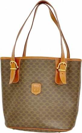 Celine Brown Pvc Tote Bag (Pre-Owned)