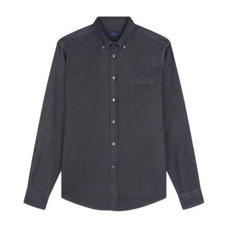 Paul & Shark Denim overhemd - Heren - Spijkeroverhemden - Grijs - 4XL - Denim - Overhemden
