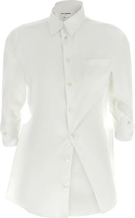 Junya Watanabe Asymmetric Shirt - Dames - Overhemden - Wit - L - Katoen - Overhemden