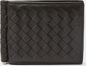 Le 31 Mens Braided faux-leather wallet