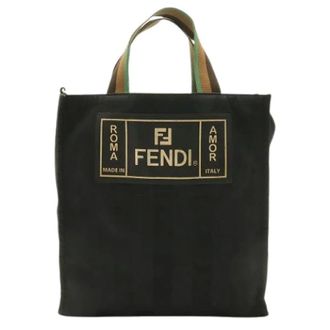 Fendi Pre-owned Bolso Tote de Nailon Pequin - Pre-owned - Mujer - Negro - ONE SIZE