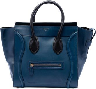 Celine Pre-owned Celine Mini Bicolor Leather Luggage Tote Ladies OU7YOUTVBLWOAUAF