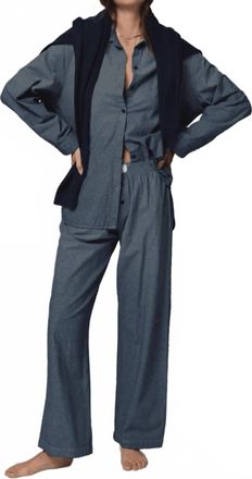 Stillwater Denim Chambre Favorite Shirt In Indigo