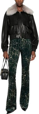 Just Cavalli Pantalones Anchos - Trousers - Mujer - Negro - M