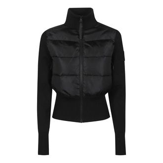 Canada Goose Winter Jackets, female, Black, Size: XS HyBridge Wide Quilt Knit Jacket