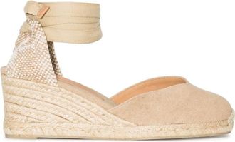 Castaner Beige Chiara Espadrille Wedges