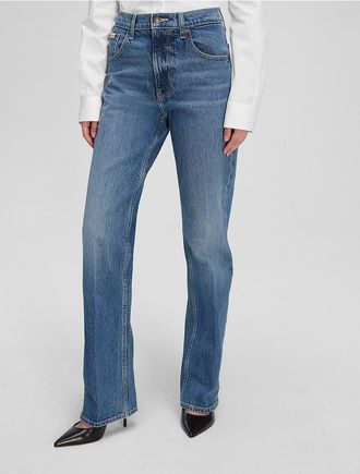 Calvin Klein Womens Original Bootcut Fit Jeans - Blue - 24