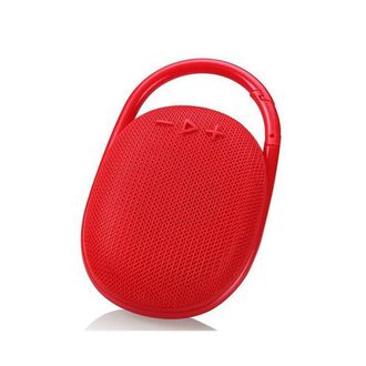 OEM Altavoz Port&aacute;til Para Exteriores Con Clip, Resistente Al Agua (ip67), Bater&iacute;a Integrada, Color Rojo