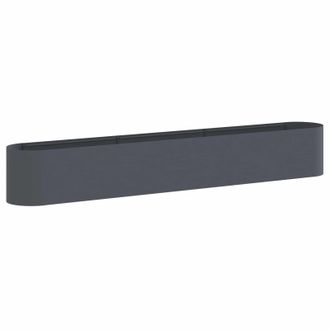 vidaXL Cama De Jard&iacute;n Elevada Gris Antracita 280 X 40 X 40 Cm Vidaxl