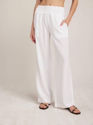 Bella Dahl Wide Leg Pant In White