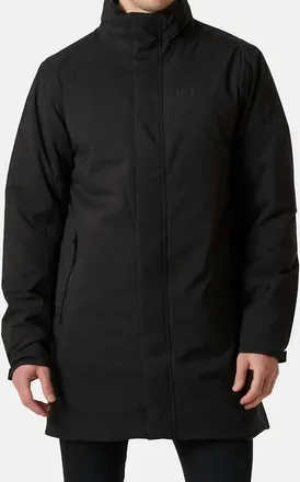 Helly Hansen Mens Urban Pro Insulated Rain Coat In Black