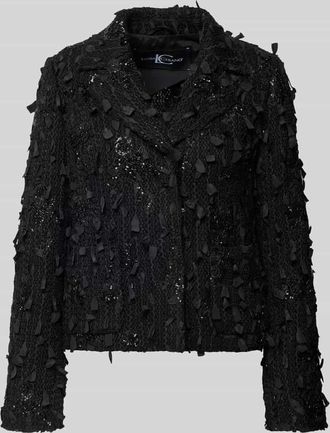 Luisa Cerano Luisa Cerano Regular Fit Blazer mit Strukturmuster und Pailletten in Black, Gr&ouml;&szlig;e 34