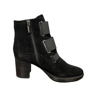 VALDINI Womens Jenny Ankle Boots In Black Suede